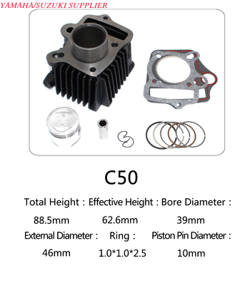 Black C50 50cc Motorcycle 4 Stroke Single Cylinder Kit For Pulsar Accessories